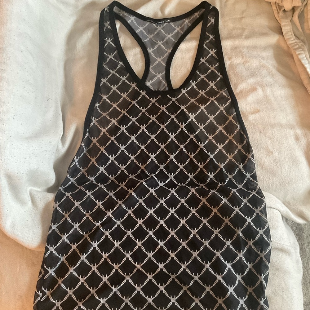 Andrew Christian Barbwire Mesh Tank